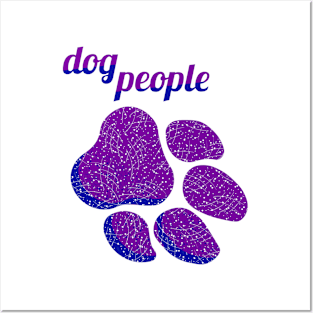 dog people - purple Posters and Art